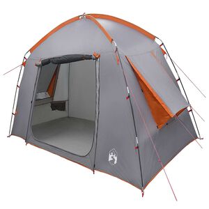 vidaXL Chata stan &Scaron;ed&aacute; a oranžov&aacute; 210 x 210 x 138 cm Polyester