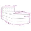vidaXL Box spring postel s matrac&iacute; tmavě modr&aacute; 80x210 cm samet