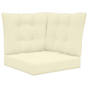 vidaXL Venkovn&iacute; pol&scaron;t&aacute;ř na pohovku 3 pcs Kr&eacute;mov&aacute; Polyester