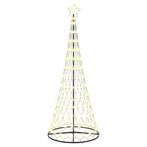 vidaXL LED v&aacute;nočn&iacute; strom Tepl&aacute; b&iacute;l&aacute; 250 cm kov