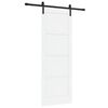 vidaXL Posuvn&eacute; dveře 78 x 211 cm Kompozitn&iacute; dřevo B&iacute;l&aacute; a čern&aacute;
