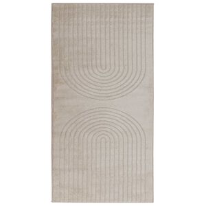 vidaXL Vnitřn&iacute; koberec GALATI B&eacute;žov&aacute; 80 x 150 cm Polyester Medium Pile