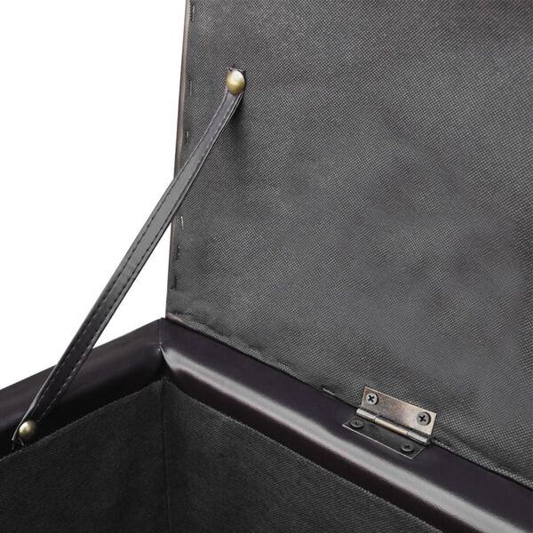 vidaXL Dlouhá úložná lavice dřevěná hnědá