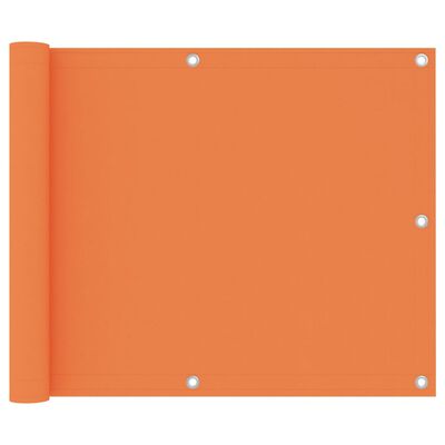 vidaXL Balkónová zástěna oranžová 75 x 600 cm oxfordská látka
