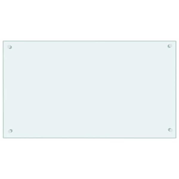 vidaXL Kuchyňsk&yacute; panel ml&eacute;čn&yacute; 90 x 50 cm tvrzen&eacute; sklo