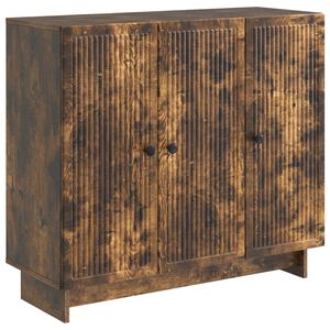 vidaXL Serv&iacute;rovac&iacute; skř&iacute;ň Kouřov&yacute; dub 89 x 34,5 x 80 cm