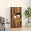vidaXL Highboard Star&eacute; dřevo 80 x 33 x 150 cm Kompozitn&iacute; dřevo