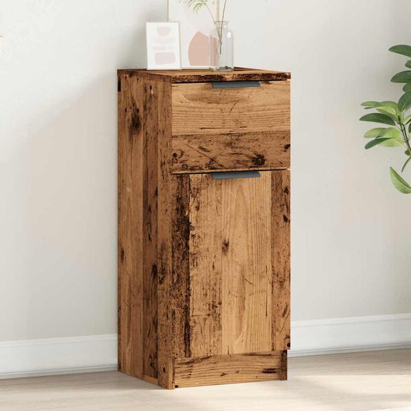 vidaXL Př&iacute;born&iacute;k old wood 30 x 30 x 70 cm kompozitn&iacute; dřevo