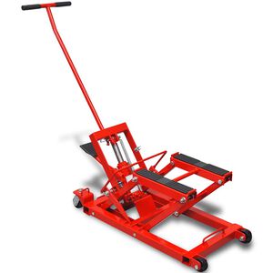 Hydraulick&yacute; zved&aacute;k na motorku / čtyřkolku, 680 kg, červen&yacute;
