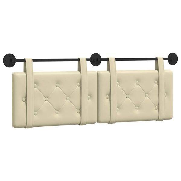 vidaXL Z&aacute;věsn&aacute; čeln&iacute; deska N&aacute;stěnn&yacute; Kr&eacute;mov&aacute; 130 x 55 x 5 cm Uměl&aacute; kůže