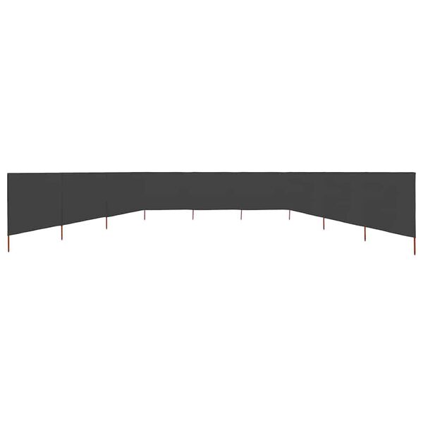 vidaXL 9d&iacute;ln&aacute; z&aacute;stěna proti větru textil 1200 x 120 cm antracitov&aacute;