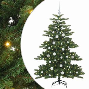 vidaXL Uměl&yacute; Skl&aacute;dac&iacute; V&aacute;nočn&iacute; Strom Zelen&aacute; 150 cm PVC a ocel
