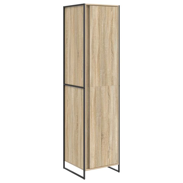 vidaXL Skř&iacute;ň se dveřmi 2 pcs Sonoma 50 x 50 x 200 cm kompozitn&iacute; dřevo