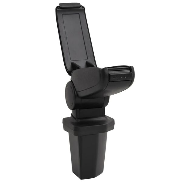 vidaXL Loketní opěrka do auta černá 15 x 32 x (40–52) cm ABS