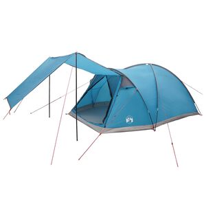 vidaXL Chata stan se střechou Modr&aacute; 6 osob Polyester a ocel