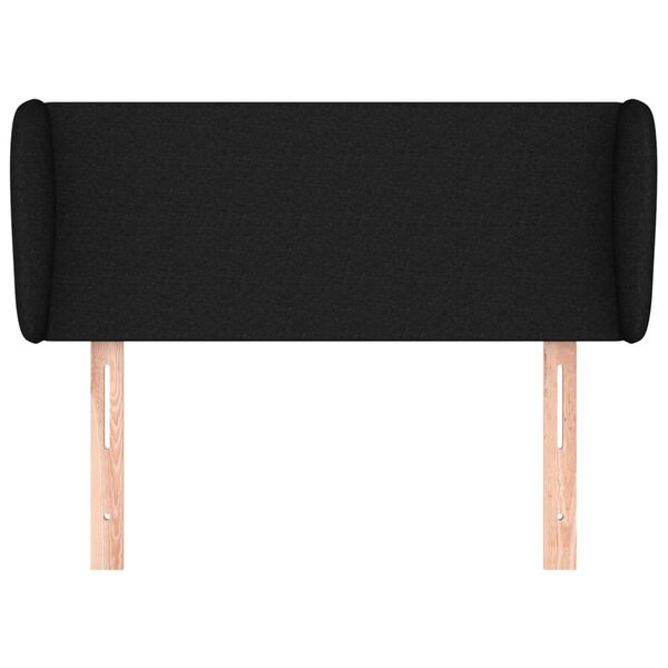 vidaXL Čelo postele typu u&scaron;&aacute;k čern&eacute; 83x23x78/88 cm textil