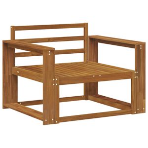 vidaXL Venkovn&iacute; středn&iacute; pohovka Masivn&iacute; ak&aacute;tov&eacute; dřevo Př&iacute;rodn&iacute;