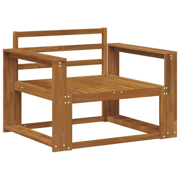 vidaXL Venkovn&iacute; středn&iacute; pohovka Masivn&iacute; ak&aacute;tov&eacute; dřevo Př&iacute;rodn&iacute;