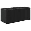 vidaXL Zahradn&iacute; truhl&iacute;k se 2 květin&aacute;či čern&yacute; 72 x 30 x 32 cm