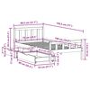 vidaXL Postel bez matrace 75 x 190 cm masivn&iacute; borovice