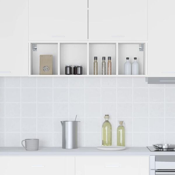 vidaXL Z&aacute;věsn&aacute; skř&iacute;ňka B&iacute;l&aacute; 30 x 29,5 x 100 cm kompozitn&iacute; dřevo