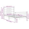 vidaXL Postel bez matrace b&iacute;l&aacute; 100 x 200 cm masivn&iacute; borovice