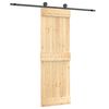vidaXL Posuvn&eacute; dveře Přirozen&aacute; a čern&aacute; 70 x 210 cm