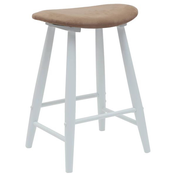 vidaXL J&iacute;deln&iacute; židle 2 pcs B&iacute;l&aacute; 46 x 37 x 63 cm Masivn&iacute; gumov&eacute; dřevo