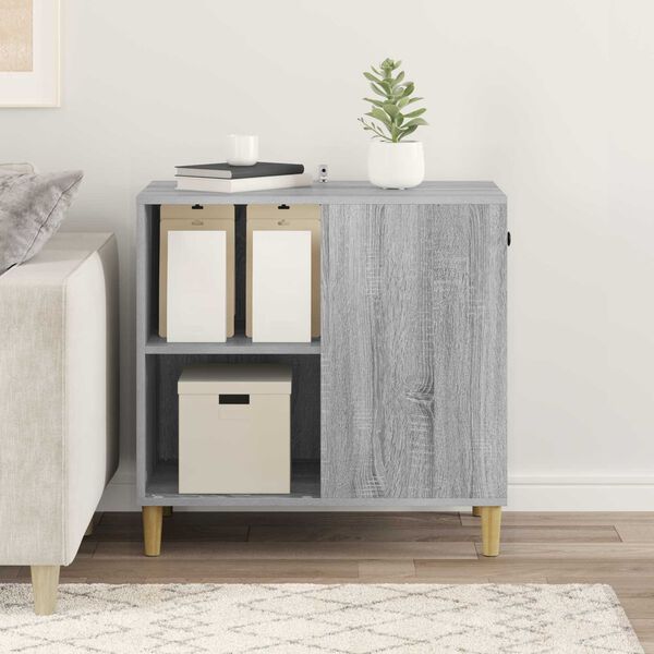 vidaXL Kočič&iacute; dům &Scaron;ed&aacute; Sonoma 72 x 42.5 x 70 cm kompozitn&iacute; dřevo