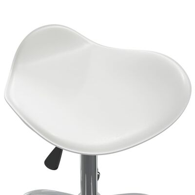 vidaXL Otočná jídelní židle bílá umělá kůže