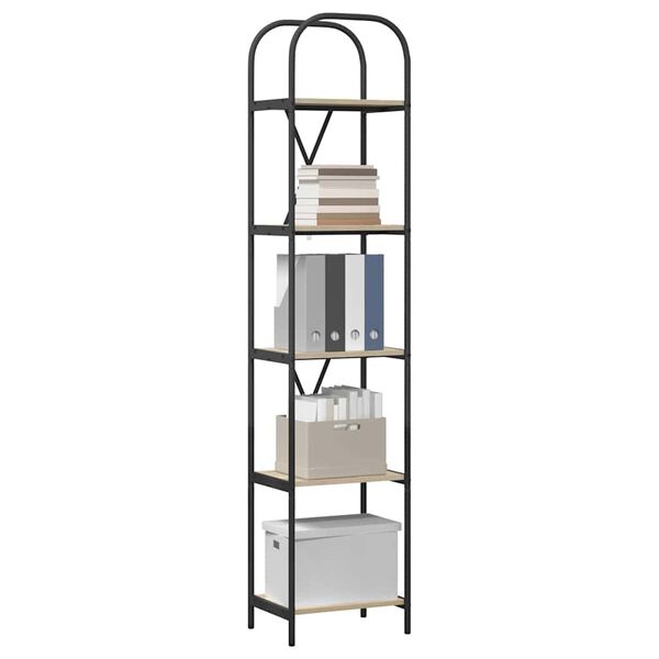 vidaXL Knihovna Sonoma dub 40 x 30 x 183 cm Kompozitn&iacute; dřevo