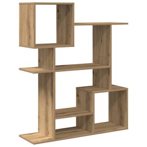 vidaXL Knihovna/dělic&iacute; stěna dub artisan 92x29x112 cm kompozitn&iacute; dřevo