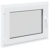 vidaXL Okeno do suter&eacute;nu RISOR 80 x 60 cm PVC a sklo B&iacute;l&aacute;