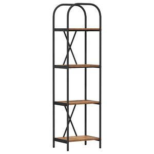 vidaXL Knihovna 4 &uacute;rovn&iacute; 40 x 30 x 146 cm Kompozitn&iacute; dřevo Star&eacute; dřevo