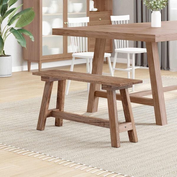 vidaXL lavice Přírodní 93 x 26 x 45 cm Mahagonové dřevo