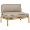 vidaXL Set pohovek Taupe 120 x 92 x 69 cm Masivn&iacute; ak&aacute;tov&eacute; dřevo