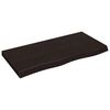 vidaXL Koupelnov&aacute; deska tmavě hněd&aacute; 100x50x(2-6) cm o&scaron;etřen&yacute; masiv