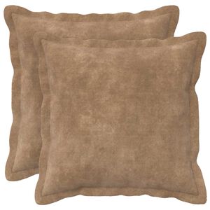vidaXL Povlak na pol&scaron;t&aacute;ř 2 pcs HOUTEN Taupe 35 x 35 cm