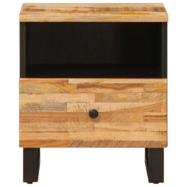 vidaXL Nočn&iacute; skř&iacute;ňka 2 pcs Hněd&aacute; 40 x 33 x 46 cm Masivn&iacute; mangov&eacute; dřevo