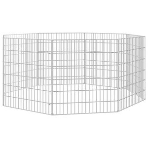 vidaXL Ohr&aacute;dka pro zv&iacute;řata 8 panelů 54 x 60 cm pozinkovan&eacute; železo