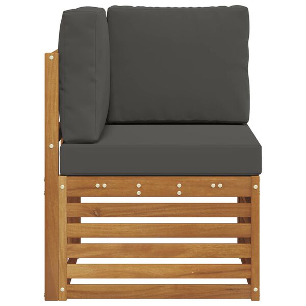 vidaXL Zahradn&iacute; rohov&aacute; sedačka Masivn&iacute; ak&aacute;tov&eacute; dřevo Př&iacute;rodn&iacute;