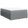 vidaXL Box spring postel s matrac&iacute; světle &scaron;ed&aacute; 160 x 200 cm textil