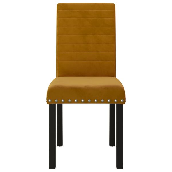 vidaXL J&iacute;deln&iacute; židle 6 ks hněd&eacute; samet