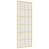 vidaXL Posuvn&eacute; dveře zlat&eacute; 76 x 205 cm ml&eacute;čn&eacute; ESG sklo a hlin&iacute;k