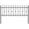 vidaXL Spike plot ASTEN 200 x 130 cm Pr&aacute;&scaron;kově lakovan&aacute; ocel Čern&aacute;