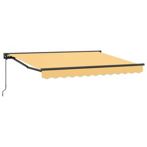 vidaXL Ručně ovl&aacute;dan&aacute; mark&yacute;za 3,5 x 2 m P&iacute;skov&aacute; 100% polyester