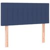 vidaXL Box spring postel s matrac&iacute; a LED modr&aacute; 100x200 cm textil