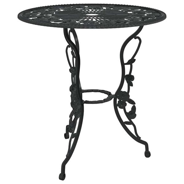 vidaXL 3d&iacute;ln&yacute; bistro set lit&yacute; hlin&iacute;k čern&yacute;