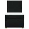 vidaXL Box spring postel s matrací černá 90x190 cm textil