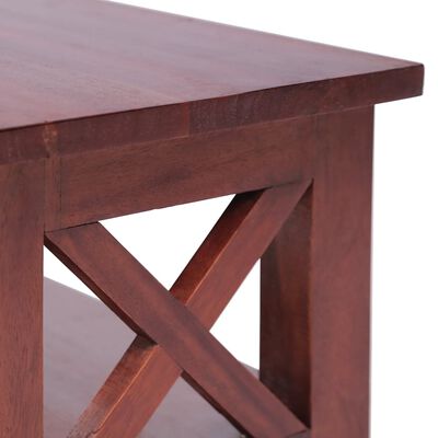 vidaXL TV stolek hnědý 120 x 30 x 40 cm masivní mahagonové dřevo